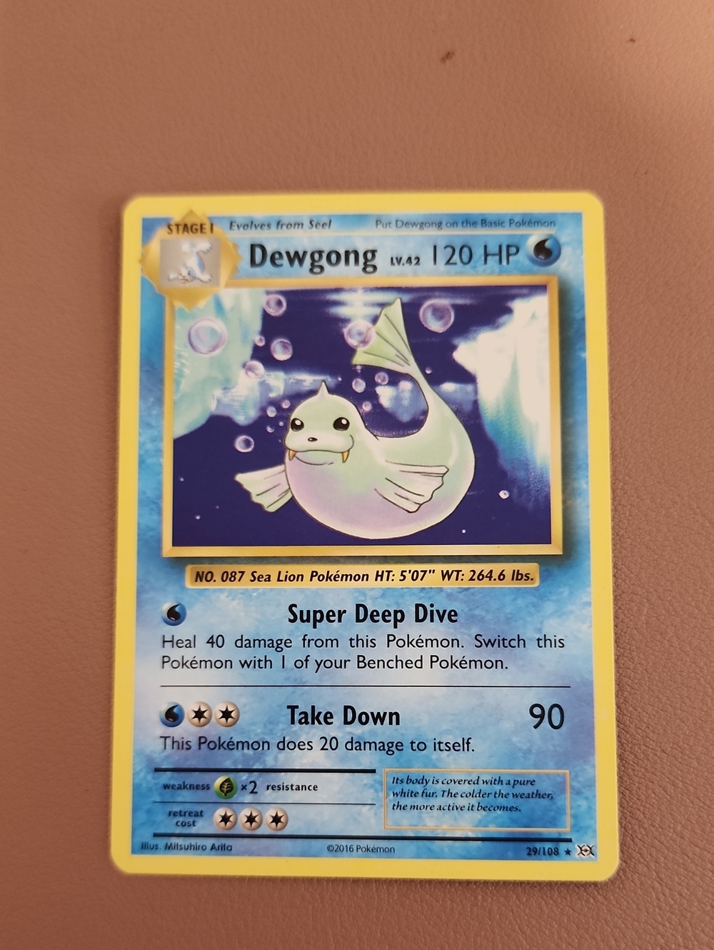 Dewgong Collectible Card